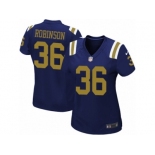 Women Nike New York Jets #36 Rashard Robinson Game Navy Blue Alternate NFL Jersey