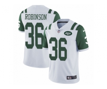 Women Nike New York Jets #36 Rashard Robinson White Vapor Untouchable Limited Player NFL Jersey