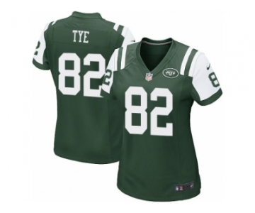 Women Nike New York Jets #82 Will Tye Game Green Team Color NFL Jersey