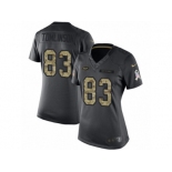 Women Nike New York Jets #83 Eric Tomlinson Limited Black 2016 Salute to Service NFL Jersey