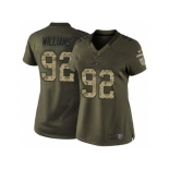 Women Nike New York Jets #92 Leonard Williams Green Salute to Service Jerseys