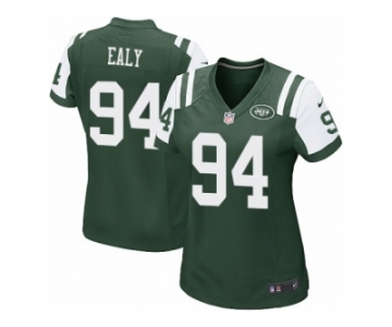 Women Nike New York Jets #94 Kony Ealy Game Green Team Color NFL Jersey