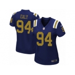 Women Nike New York Jets #94 Kony Ealy Game Navy Blue Alternate NFL Jersey