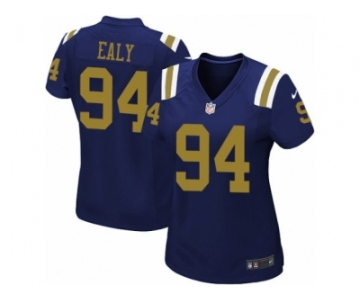 Women Nike New York Jets #94 Kony Ealy Game Navy Blue Alternate NFL Jersey