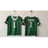 Women's New York Jets #1 Ahmad Sauce Green Vapor Football Stitched Jersey