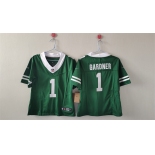 Women's New York Jets #1 Sauce Gardner Green 2024 FU.S.E Vapor Football Stitched Jersey