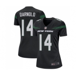 Women's New York Jets #14 Sam Darnold Game Black Alternate Football Jersey