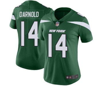 Women's New York Jets #14 Sam Darnold Green Team Color Vapor Untouchable Limited Player Football Jersey