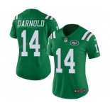 Women's New York Jets #14 Sam Darnold Limited Green Rush Vapor Untouchable Football Jersey