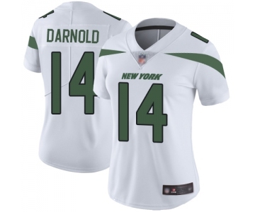 Women's New York Jets #14 Sam Darnold White Vapor Untouchable Limited Player Football Jersey