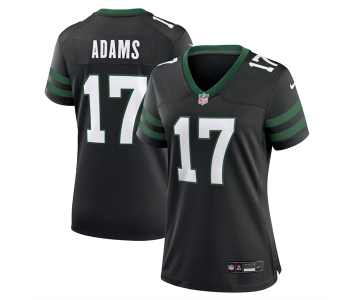 Women's New York Jets #17 Davante Adams Black Stitched Jersey