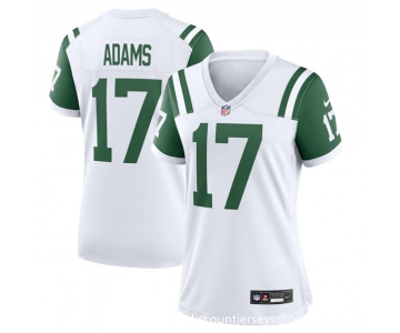 Women's New York Jets #17 Davante Adams White Classic Alternate Stitched Jersey