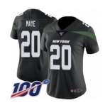 Women's New York Jets #20 Marcus Maye Black Alternate Vapor Untouchable Limited Player 100th Season Football Jersey