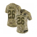 Women's New York Jets #26 Le'Veon Bell Limited Camo 2018 Salute to Service Football Jersey