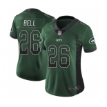 Women's New York Jets #26 Le'Veon Bell Limited Green Rush Drift Fashion Football Jersey