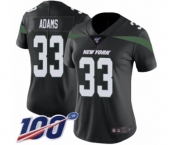 Women's New York Jets #33 Jamal Adams Black Alternate Vapor Untouchable Limited Player 100th Season Football Jersey