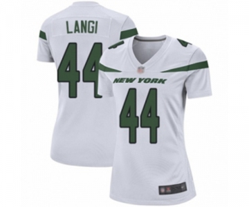 Women's New York Jets #44 Harvey Langi Game White Football Jersey