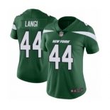 Women's New York Jets #44 Harvey Langi Green Team Color Vapor Untouchable Limited Player Football Jersey