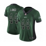 Women's New York Jets #44 Harvey Langi Limited Green Rush Drift Fashion Football Jersey