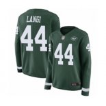 Women's New York Jets #44 Harvey Langi Limited Green Therma Long Sleeve Football Jersey