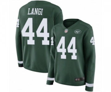 Women's New York Jets #44 Harvey Langi Limited Green Therma Long Sleeve Football Jersey