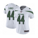 Women's New York Jets #44 Harvey Langi White Vapor Untouchable Limited Player Football Jersey