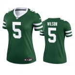 Women's New York Jets #5 Garrett Wilson Green 2024 Football Stitched Jersey