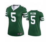 Women's New York Jets #5 Garrett Wilson Green 2024 Football Stitched Jersey