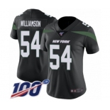 Women's New York Jets #54 Avery Williamson Black Alternate Vapor Untouchable Limited Player 100th Season Football Jersey