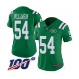 Women's New York Jets #54 Avery Williamson Limited Green Rush Vapor Untouchable 100th Season Football Jersey