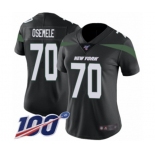 Women's New York Jets #70 Kelechi Osemele Black Alternate Vapor Untouchable Limited Player 100th Season Football Jersey