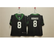 Women's New York Jets #8 Aaron Rodgers Black Vapor Football Stitched Jersey