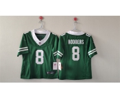 Women's New York Jets #8 Aaron Rodgers Green 2024 FU.S.E Vapor Football Stitched Jersey