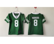 Women's New York Jets #8 Aaron Rodgers Green Vapor Football Stitched Jersey