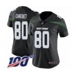 Women's New York Jets #80 Wayne Chrebet Black Alternate Vapor Untouchable Limited Player 100th Season Football Jersey