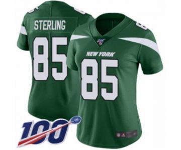 Women's New York Jets #85 Neal Sterling Green Team Color Vapor Untouchable Limited Player 100th Season Football Jersey