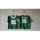 Women's New York Jets #95 Quinnen Williams Green F.U.S.E. Vapor Stitched Jersey