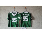 Women's New York Jets #95 Quinnen Williams Green F.U.S.E. Vapor Stitched Jersey