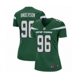 Women's New York Jets #96 Henry Anderson Game Green Team Color Football Jersey