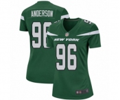 Women's New York Jets #96 Henry Anderson Game Green Team Color Football Jersey