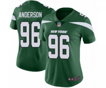 Women's New York Jets #96 Henry Anderson Green Team Color Vapor Untouchable Limited Player Football Jersey