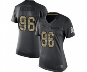 Women's New York Jets #96 Henry Anderson Limited Black 2016 Salute to Service Football Jersey