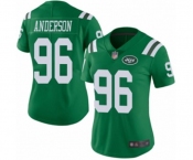 Women's New York Jets #96 Henry Anderson Limited Green Rush Vapor Untouchable Football Jersey