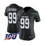 Women's New York Jets #99 Mark Gastineau Black Alternate Vapor Untouchable Limited Player 100th Season Football Jersey