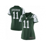 Women's Nike New York Jets #11 Robby Anderson Limited Green Team Color NFL Jersey