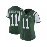 Women's Nike New York Jets #11 Robby Anderson Vapor Untouchable Limited Green Team Color NFL Jersey