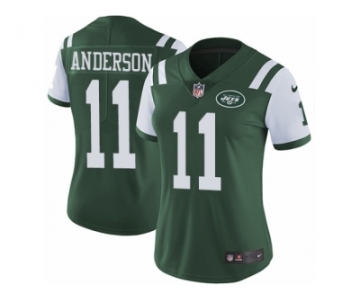 Women's Nike New York Jets #11 Robby Anderson Vapor Untouchable Limited Green Team Color NFL Jersey