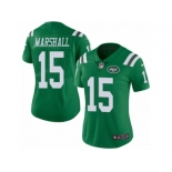 Women's Nike New York Jets #15 Brandon Marshall Limited Green Rush NFL Jersey