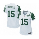 Women's Nike New York Jets #15 Brandon Marshall White NFL Jersey