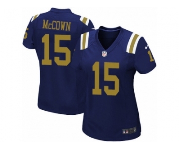 Women's Nike New York Jets #15 Josh McCown Game Navy Blue Alternate NFL Jersey